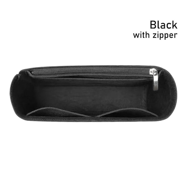 1kpl Insert Bag Linner Bag MUSTA VETOKOLLA MUSTA VETOKOLLA black with zipper