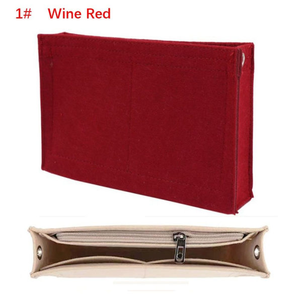 Filt-inläggsväska Handväska Liner WINE RED 1# 1# Wine Red 1#-1#
