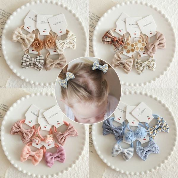 10 kpl elastinen kuminauha hiussolmiot Bowknot 2 2 2