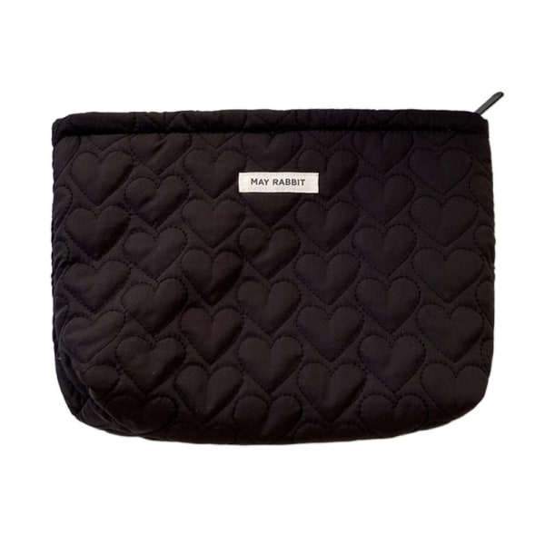 Makeup Bag Kosmetikk Oppbevaringsveske SVART Black