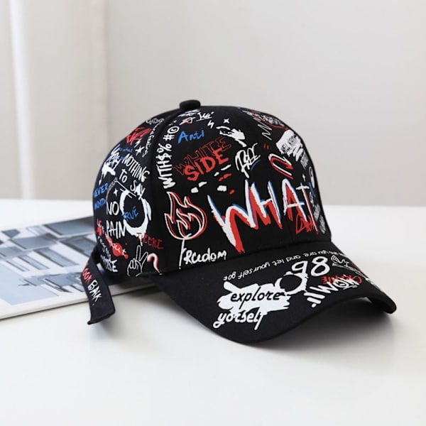 Graffiti Baseball Caps Visir Cap SORT 2 2 black 2-2