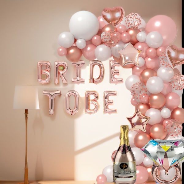 Bride Balloner Banner Garland Kit Polterabend