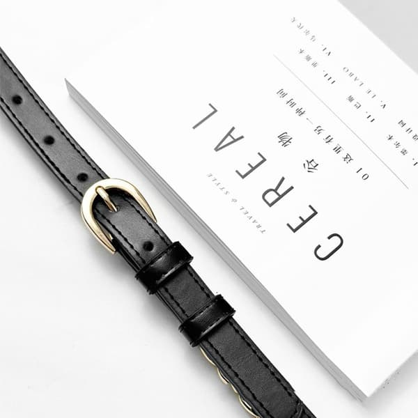 Metallkjede Skinnbelte Spenne Midjebånd Tynt Midjestropp