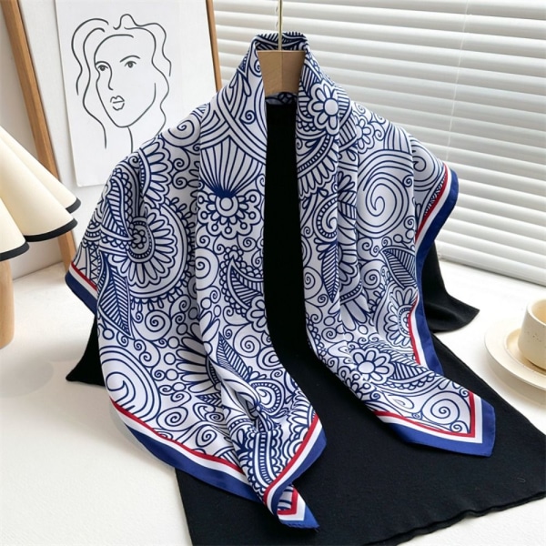 90x90cm Silk Scarf Beach Shawl 2 2 2