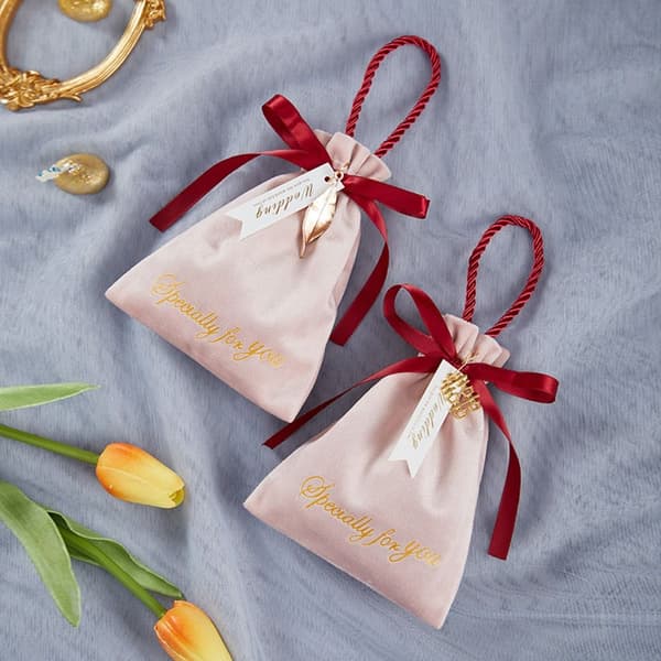 Cny Orange Bag Bröllopspresentpåsar ROSA pink