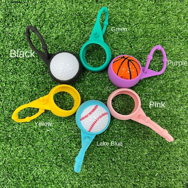 Väska Nyckelring Golfboll Midjehållare GRÅ Grey