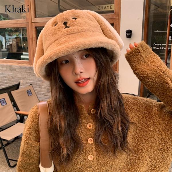 Basin Hat Fur Bucket Hat KHAKI khaki