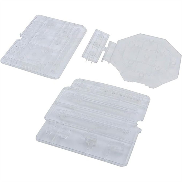 Model Figur Bracket Display Stand TRANSPARENT RØD TRANSPARENT Transparent Red