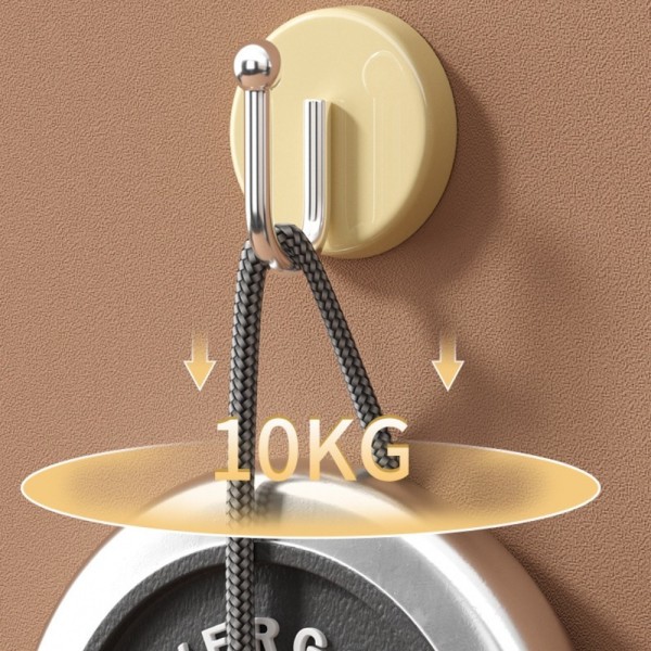 4st Väggkrok Självhäftande krok BEIGE U SHAPE U SHAPE beige U shape-U shape