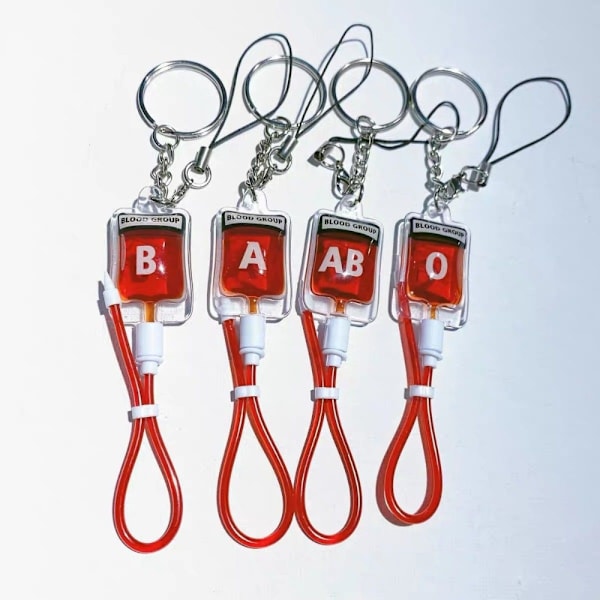 Veripussin avaimenperä Blood Type avaimenperä B B B