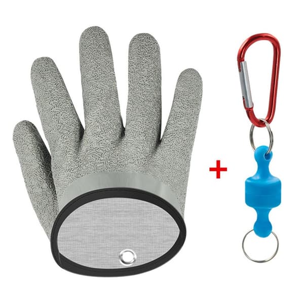 Fiskehandskar Skärsäker Arbetshandske GRÅ VÄNSTER VÄNSTER Grey Left-Left