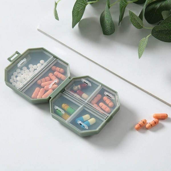 Pille etuier 6 Grids Pill Splitters BLÅ Blue