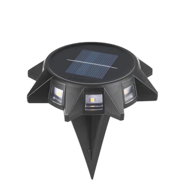 8LED Nedgravd Nattlys Solcelle Bakken Lys Hage Undergrunn