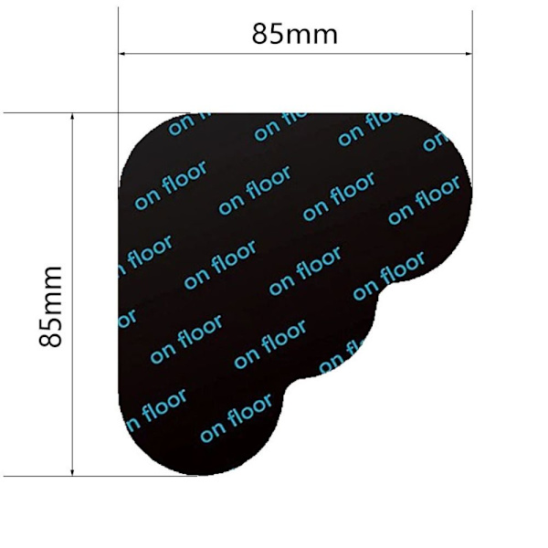 4/8/10/12/16st Matta Anti-slip Stickers Trappmatta 1mm-12pcs