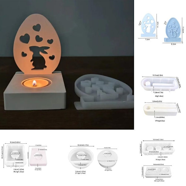 Hule kaninlysdekoration 3D hjertekaninform 3 3 3