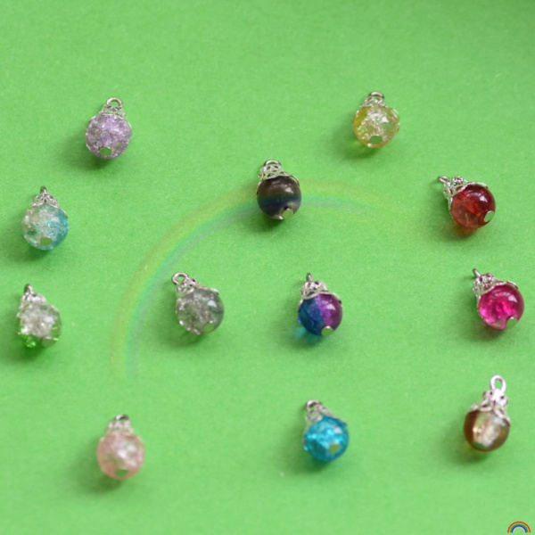 10 stk Anheng Charm Bail Beads nøkkelring