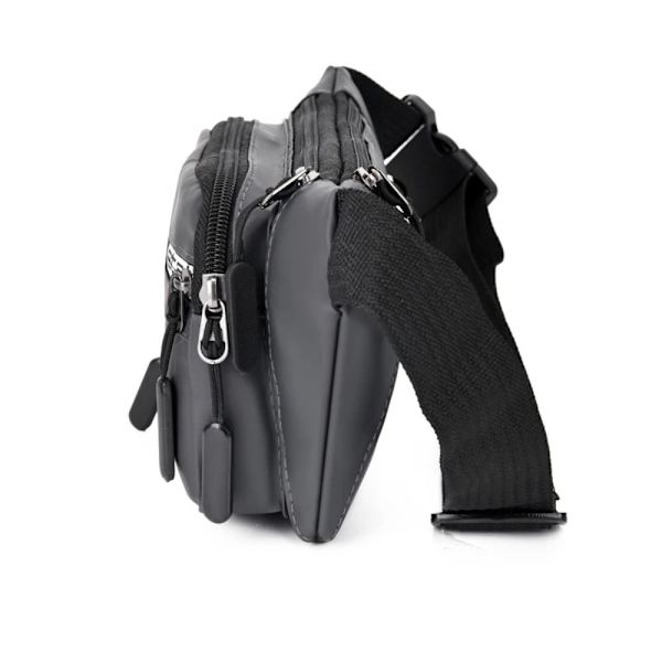 Outdoor Fanny Pack Sports Vedenpitävä Laukku HARMAA grey