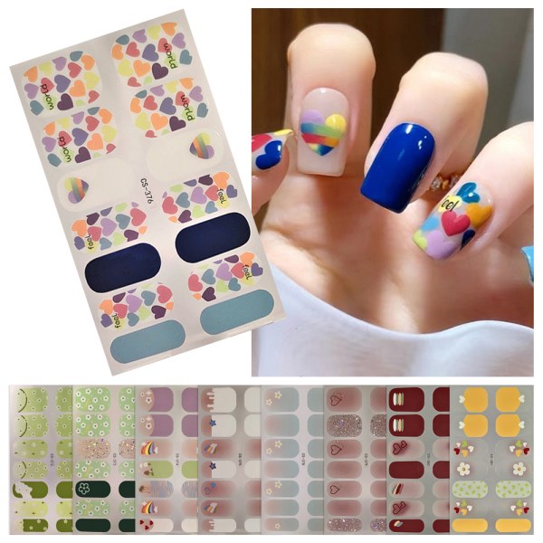 Franska Nageldekaler Nail Art Sticker 5 5 5