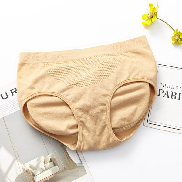 Seamless Vaddering Trosor Triangel Rumpa Underkläder BEIGE beige XL-XXL