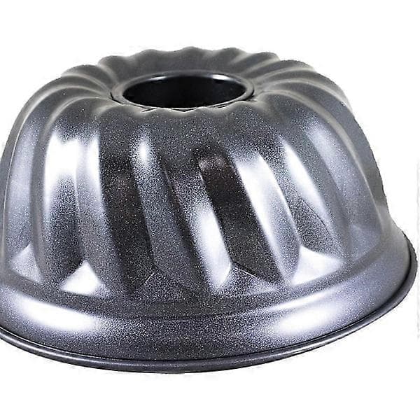 Gresskarkakeform 24 cm, rustfritt stål, metallisk svart