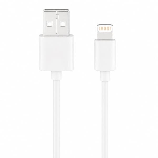 Lightning-kabel 1m hvit, USB-A til Lightning, lading og synkronisering for iPhone iPad