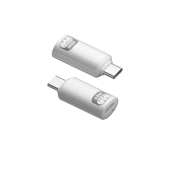 3-in-1 Lightning–USB-C-sovitin iPhonelle, pikalataus ja Hi-Fi-ääni, valkoinen