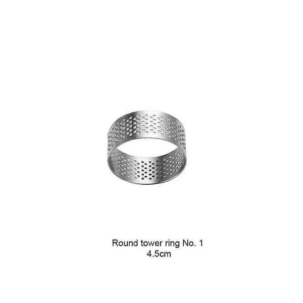 Mousse Kage Ring Universal Hjemmebrug Formningsforme Rustfrit Stål Net Cirkel Bageform Værktøj Bageudstyr Tilbehør 4.5cm