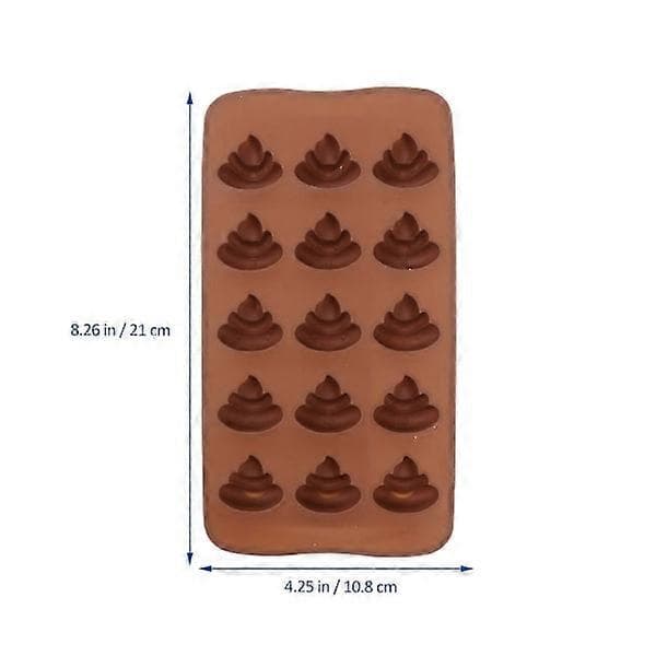 3 stk 15-hulls silikon bæsjform for godteri, baking, isbiter, dessert