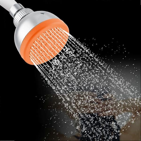 G1/2\" Enkeltfunktion Bruserhoved Forkromning Brusesprayhoved til Badeværelse Hjem (Orange)