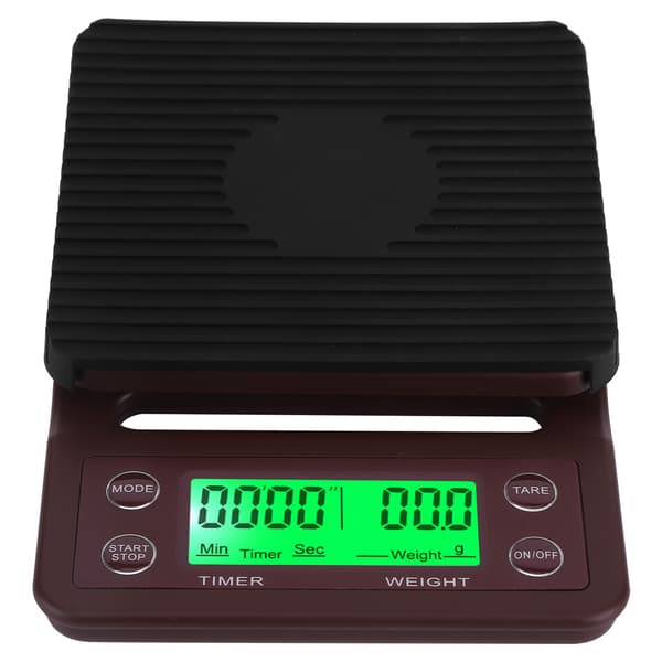 Køkkenvægt med timer, høj præcision, LCD-display