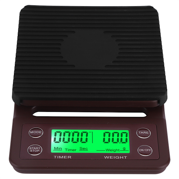 Köksvåg med timer, hög precision, LCD-display