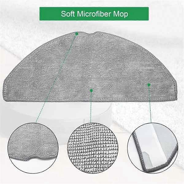 Moppeklude reservedel til L60 robotstøvsuger, mikrofiber moppepude vaskbare moppeklude tilbehør