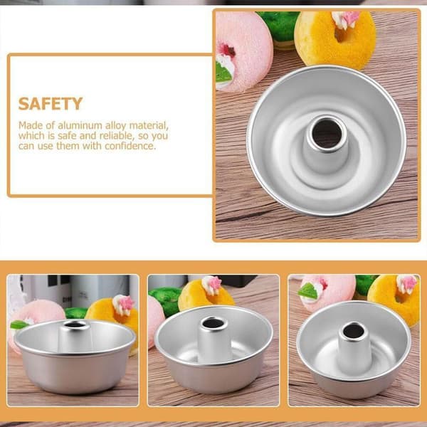 4 stk. 4 tommer hule forme kage brød bageform non-stick rund kageform sæt 4.86(51)
