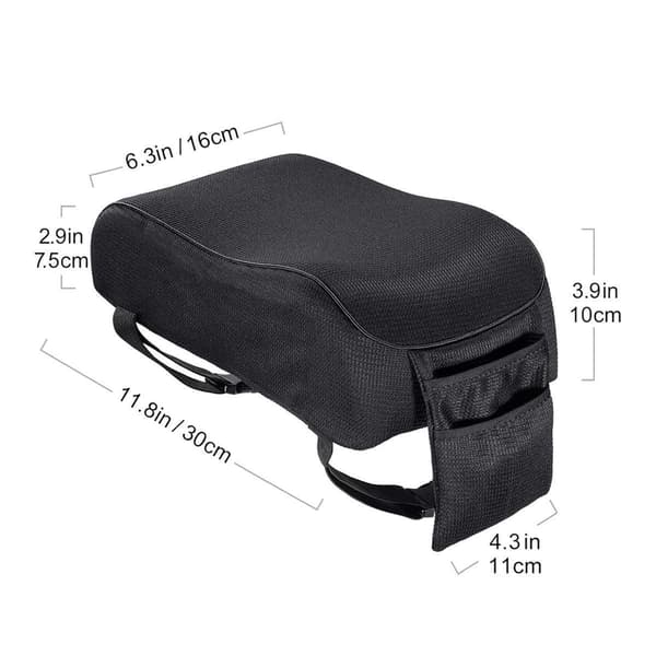 Universal Memory Foam Bil Armstöd Kudde Skydd Höjd Pad Central Kontroll Skydd