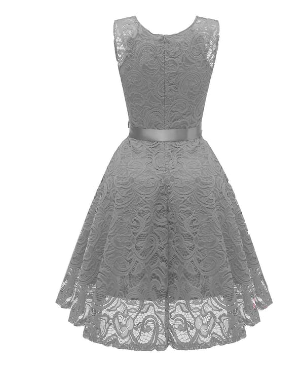 Dame cocktailkjole, blonde, elegant GREY XXL