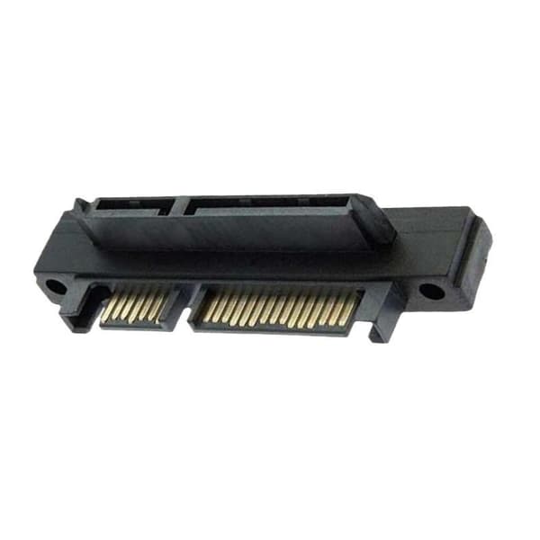 SATA 7+15 Pin 90 Graders Adapter, Han til Hun, til Harddiskforbindelse