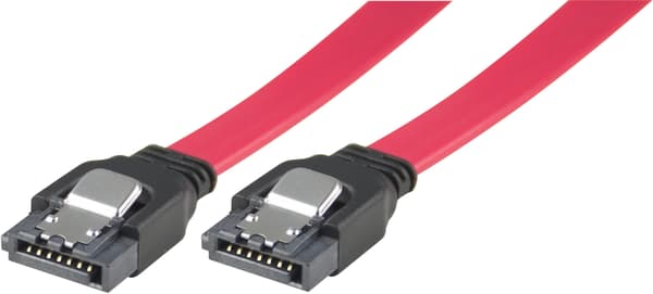 SATA SAS-kabel med låseklips, rett til rett, 0,5m