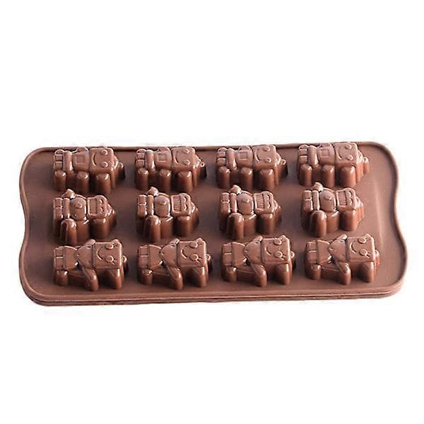 12-hulls humanoid silikon sjokolade- og godteriform for baking