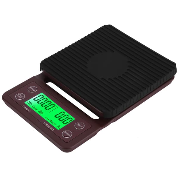 Køkkenvægt med timer, høj præcision, LCD-display