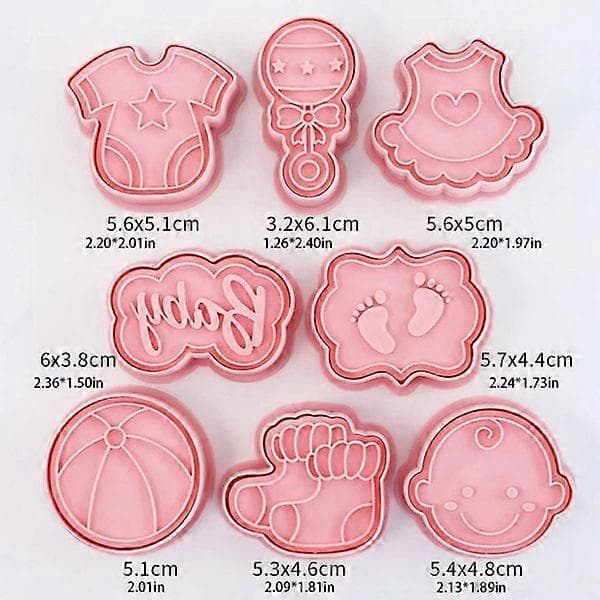 8 st Kakformar Degstämpel DIY Bakset