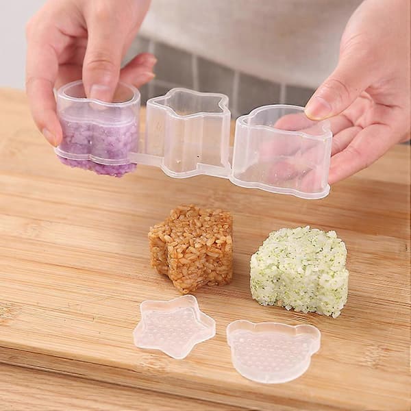 Sushi Risbold Maker Form Sød Stil Ting Gennemsigtig Form Geometrisk Form Grøntsagsrulle Bageværktøj Bento