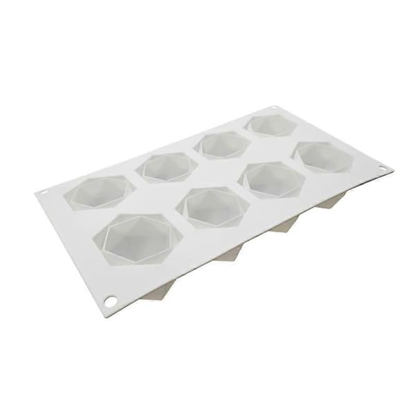 Silikoneform Mousse Kage Isform DIY Bagning Chokolade Isbakke Bageudstyr, 8-hulrum