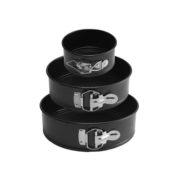 3 STK Avtakbar Springform Bakeform Sett for DIY Dessertlaging 4/7/9 Tommer