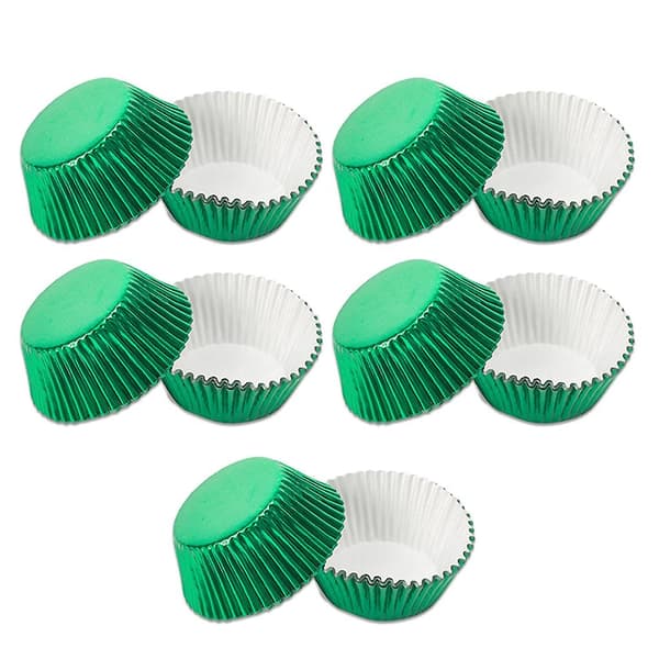 100 stk. Cupcake Papirforme Non-Stick Muffins Bageforme Til Hjemmekøkken Bageudstyr green
