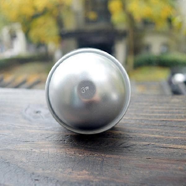 2 stk. Halvcirkelformede kageforme i anodiseret aluminium buddingform
