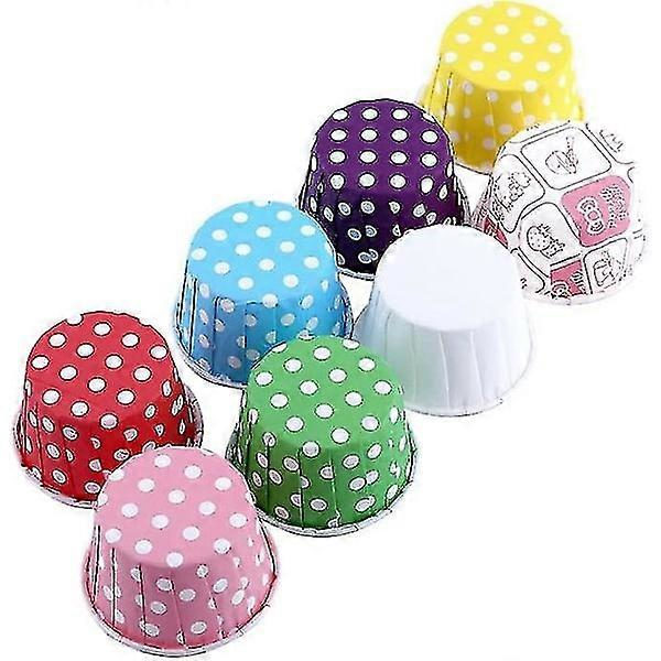 100-pack Mini Bakformar av Bakpapper, Muffinsformar, Muffinbehållare