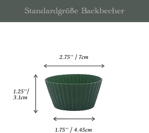 12-pak silikone muffinforme, 4 farver, genanvendelige bageforme