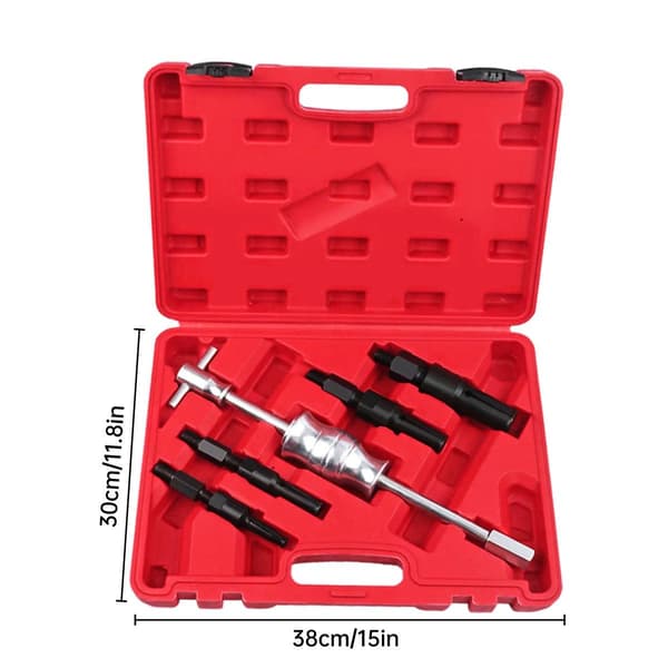 5PCS Inner Hole Bearing Extractor Slide Hammer Kit för bilmotorreparation