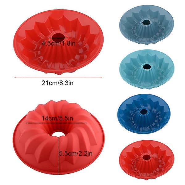 Silikon Chiffon Kakeform Erstatning Luktfri Bakebrett Tilbehør Blue