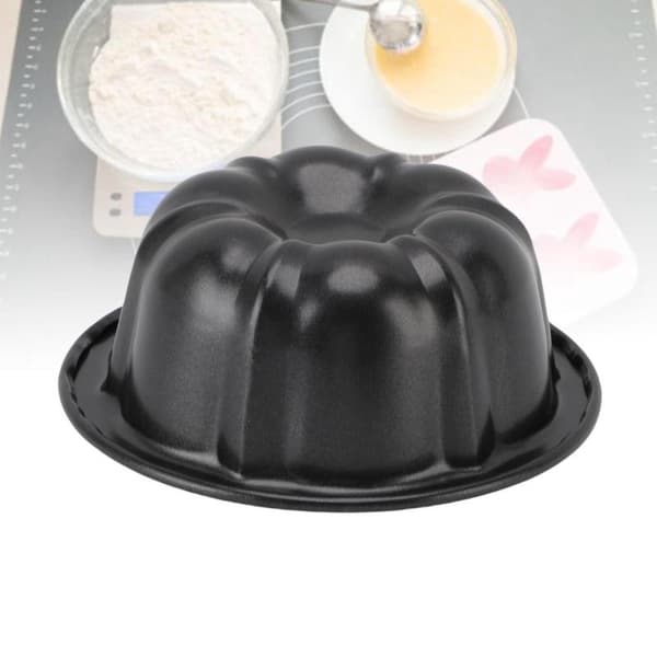 4 stk. mini flanform rund puddingbakst nonstick 4-tommers gresskarkakeformer for bakeri
